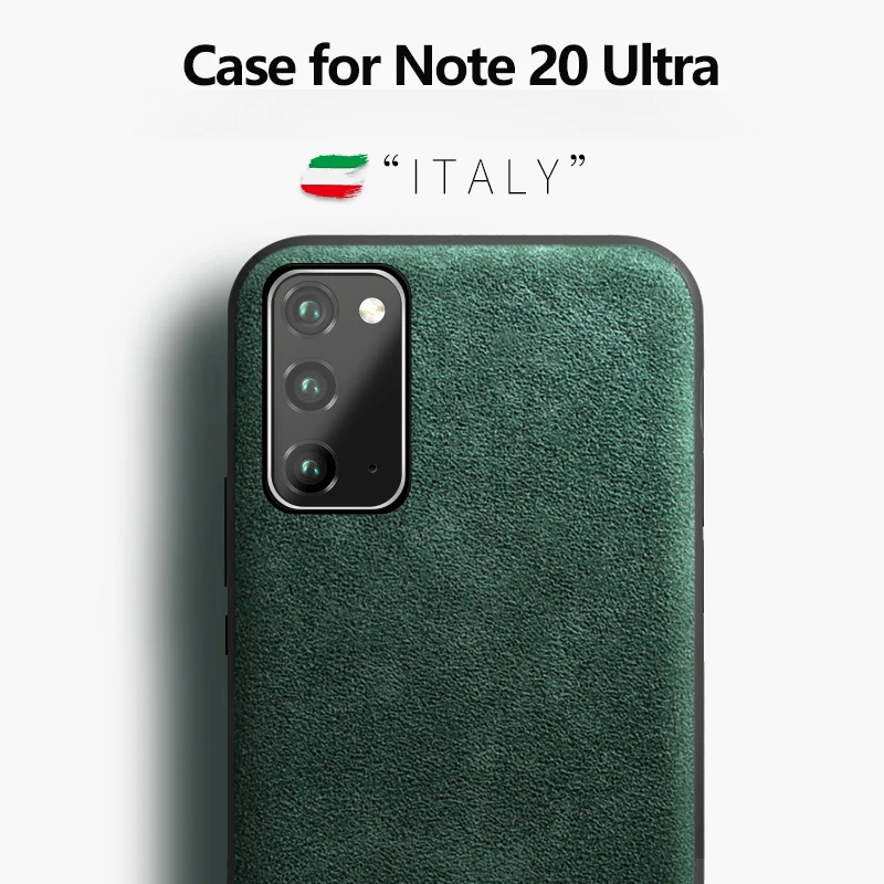 

Роскошный чехол-накладка с алькантарой для Samsung Galaxy Note 20, высококачественный защитный чехол для телефона в деловом стиле