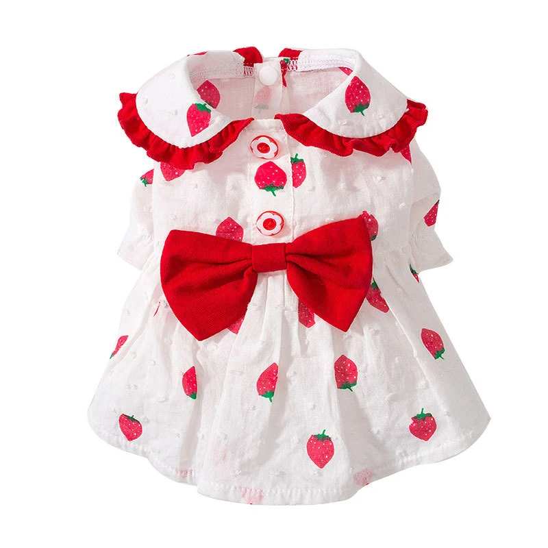 

Cute Female Dog Dress Cat Skirt Bow Pet Clothing Yorkshire Terrier Pomeranian Shih Tzu Maltese Poodle Bichon Schnauzer Clothes