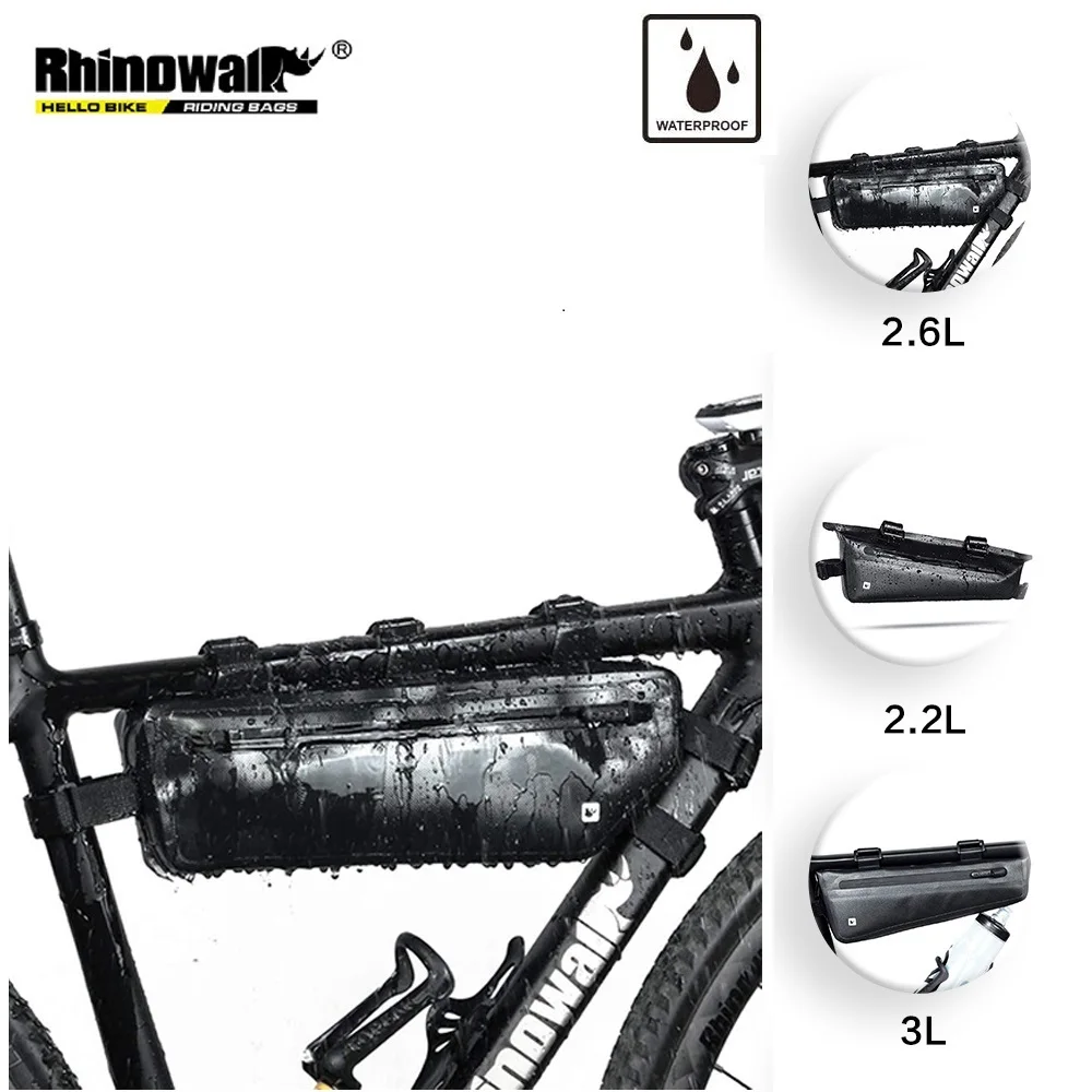 

Велосипедная сумка Rhinowalk, велосипедная Рама, водонепроницаемая велосипедная треугольная сумка, женская сумка под трубку, профессиональные ...