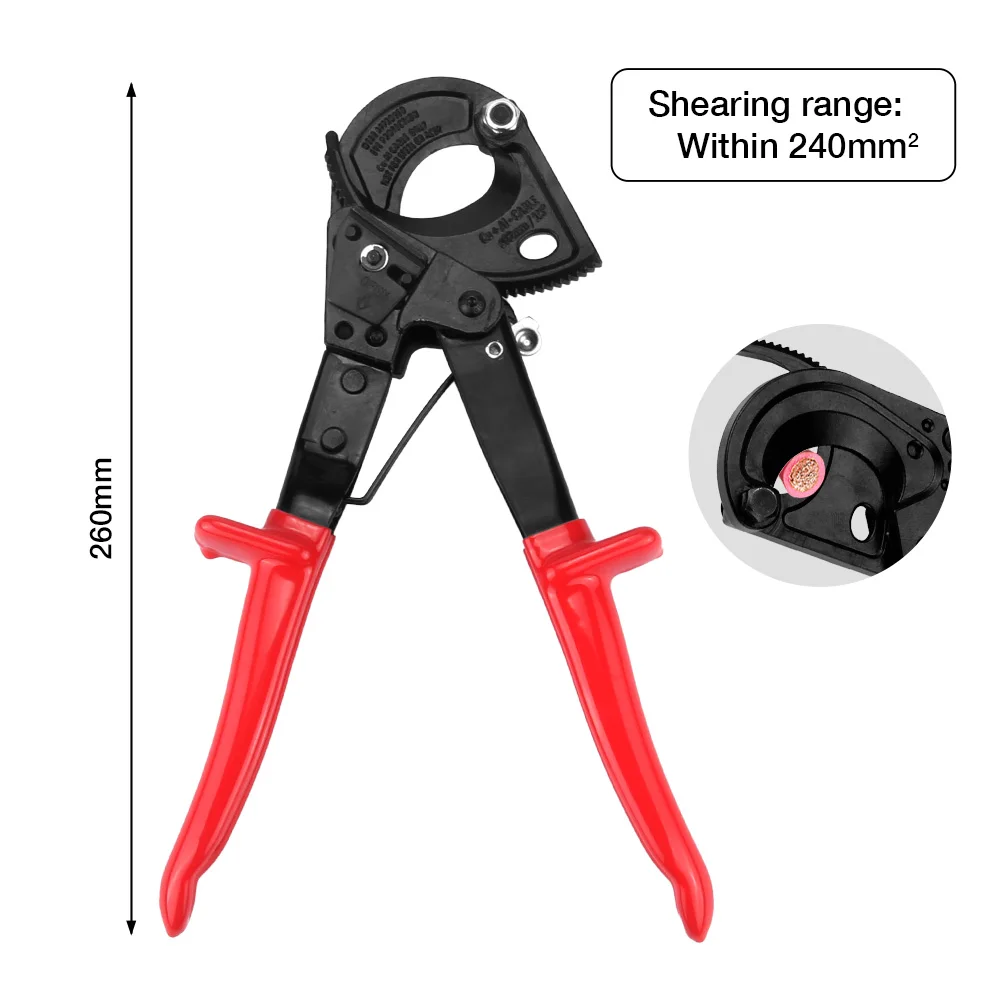 HS-325A инструмент для резки кабеля с храповым механизмом плоскогубцы 400 мм2 Макс