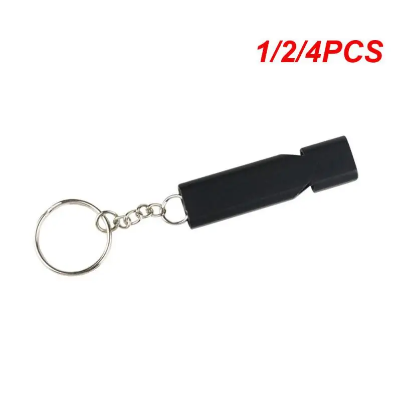

1/2/4PCS Outdoor Survival Whistle Aluminum Alloy Double Tube Dual-frequency High Volume Hiking Camping First Aid Whistle