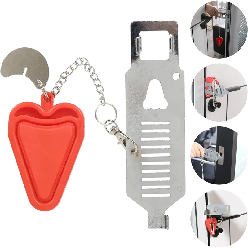 Безопасный портативный дверной замок защелка без сверления ручные устройства