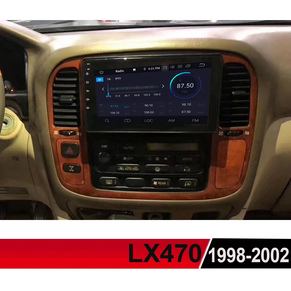 2Din Автомобильная радиоустановка Fascia Для Lexus LX4700 1998-2002 DVD стерео рамка пластина