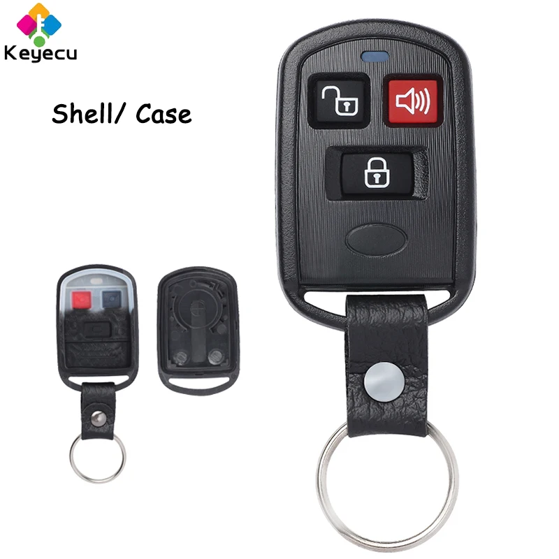 KEYECU Keyless Entry Remote Control Car Key Shell Case With 3 Buttons - FOB for Hyundai Elantra Santa Fe XG300 XG350 for Kia