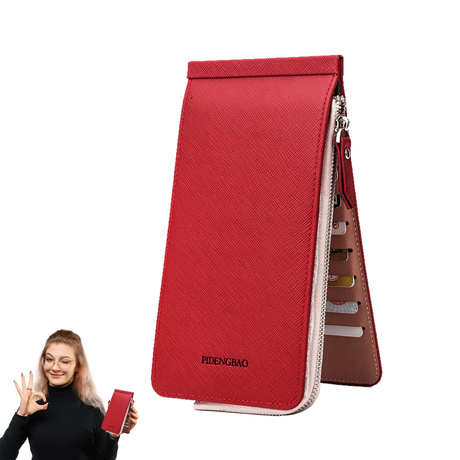 

Длинный кошелек с отделениями для карт памяти