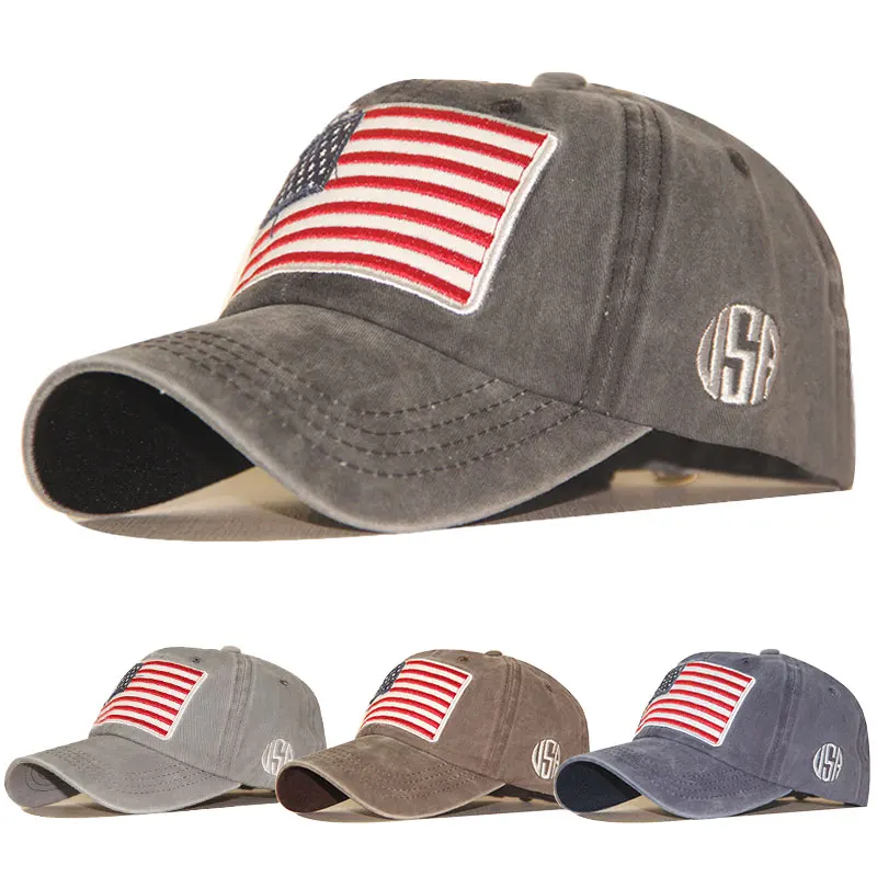

Fashion American Flag Camouflage Baseball Caps Men's Women's Rebound Caps Army Bone Truck Driver High Quality Gorras Wholesale