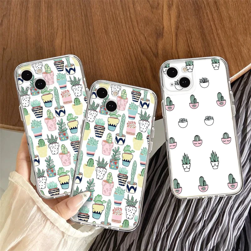 25A Cactus plant Soft чехол для Tecno Spark 5 AIR 6 GO 7 7T 7P KF6 LD7 KE7 KE5 Pova 2 Camon 16 17P 17 CG7 CG8 BC1 POP 4