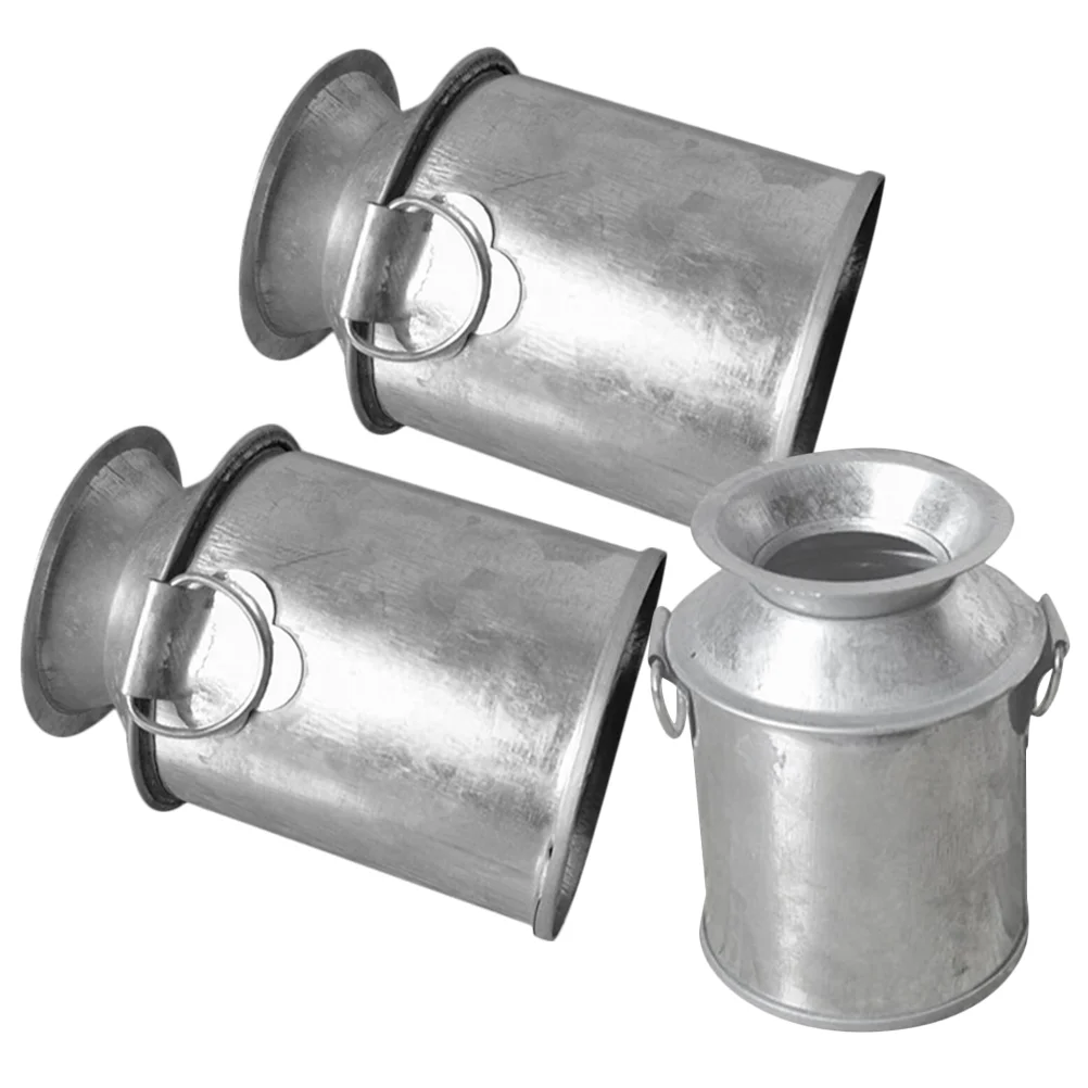 

Milk Mini Can Vase Bucket Metal Pails Jug Crafts Dollhouse Tin Vases Buckets Pot Tiny Miniature Flower Pail