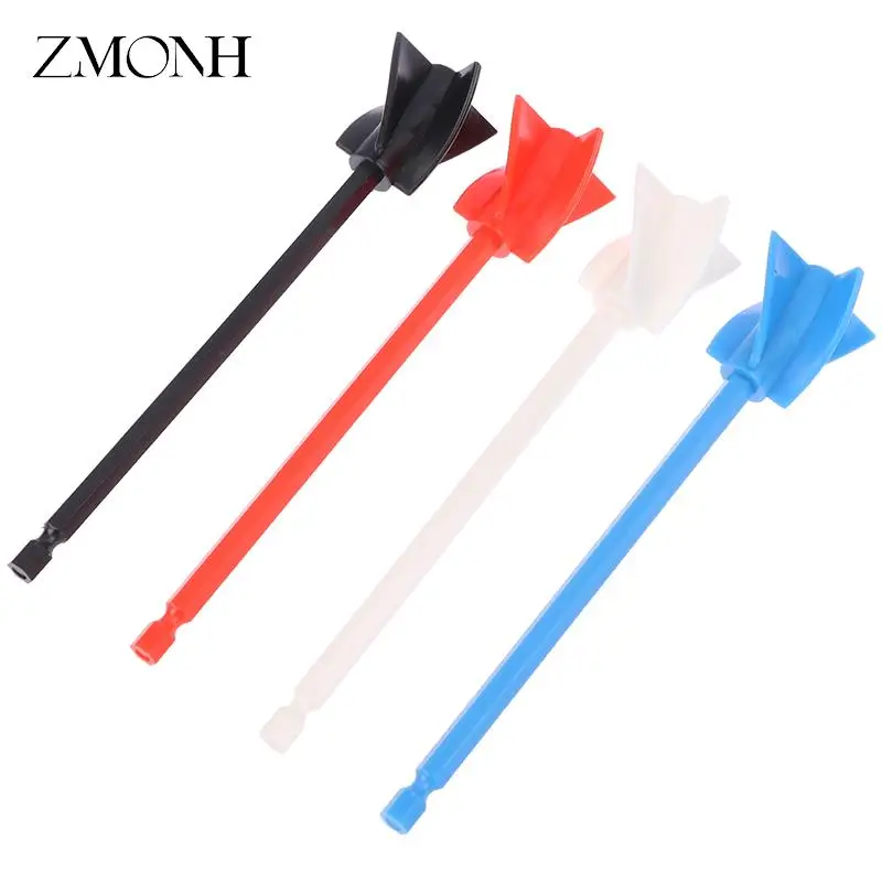 Paint Stirring Rod Putty Cement Epoxy Mixing Stick Paint Mixer Attachment With Drill Chuck For Mixes Epoxy Resin Latex Oil Paint