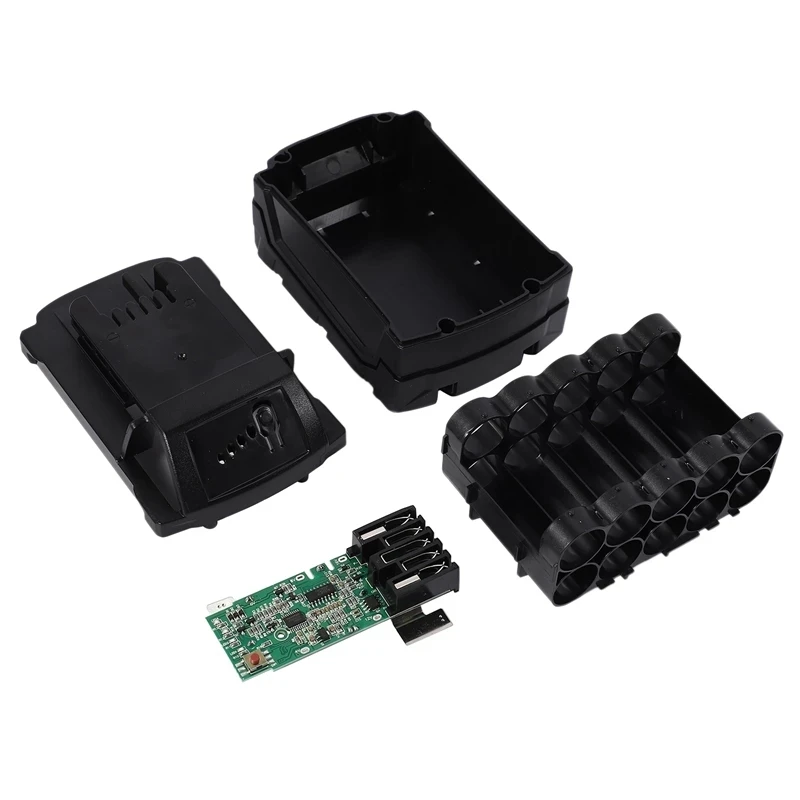 10*18650 литий-ионный аккумулятор пластиковый чехол PCB зарядное устройство корпус