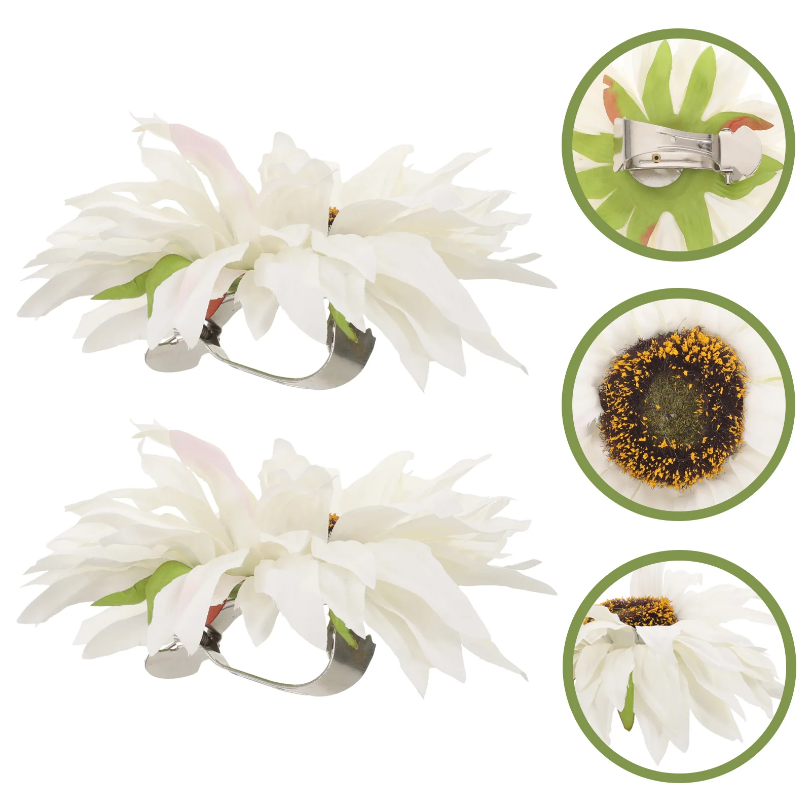 

2 Pcs Sunflower Curtain Tie Clip Buckle Drapery Binding Curtains Clips Strap Clamp Drapes Tieback Window Shade