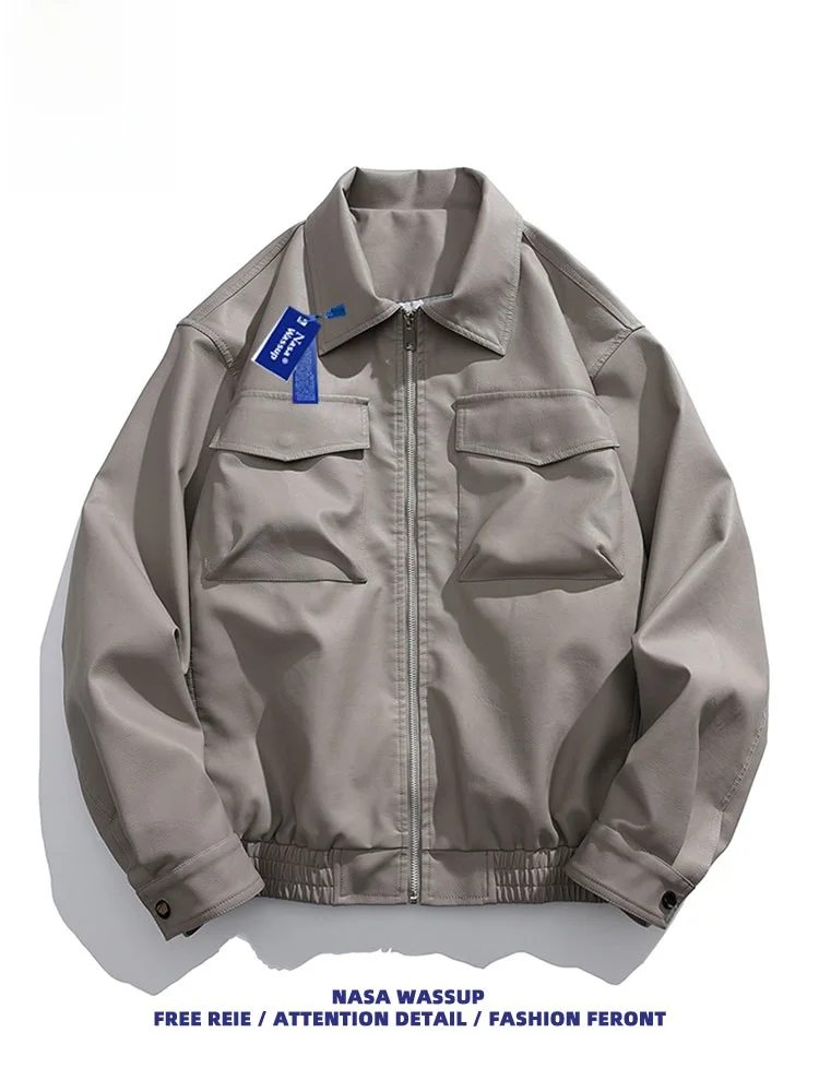  Американская винтажная верхняя одежда из искусственной кожи мужская и женская