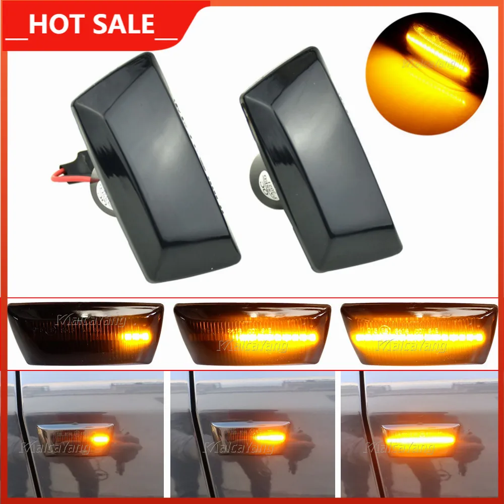 LED Turn Signal Light Dynamic Flowing Side Fender Marker For Cadillac BLS CTS Chevrolet Cruze Aveo T300 Zafira Buick Opel