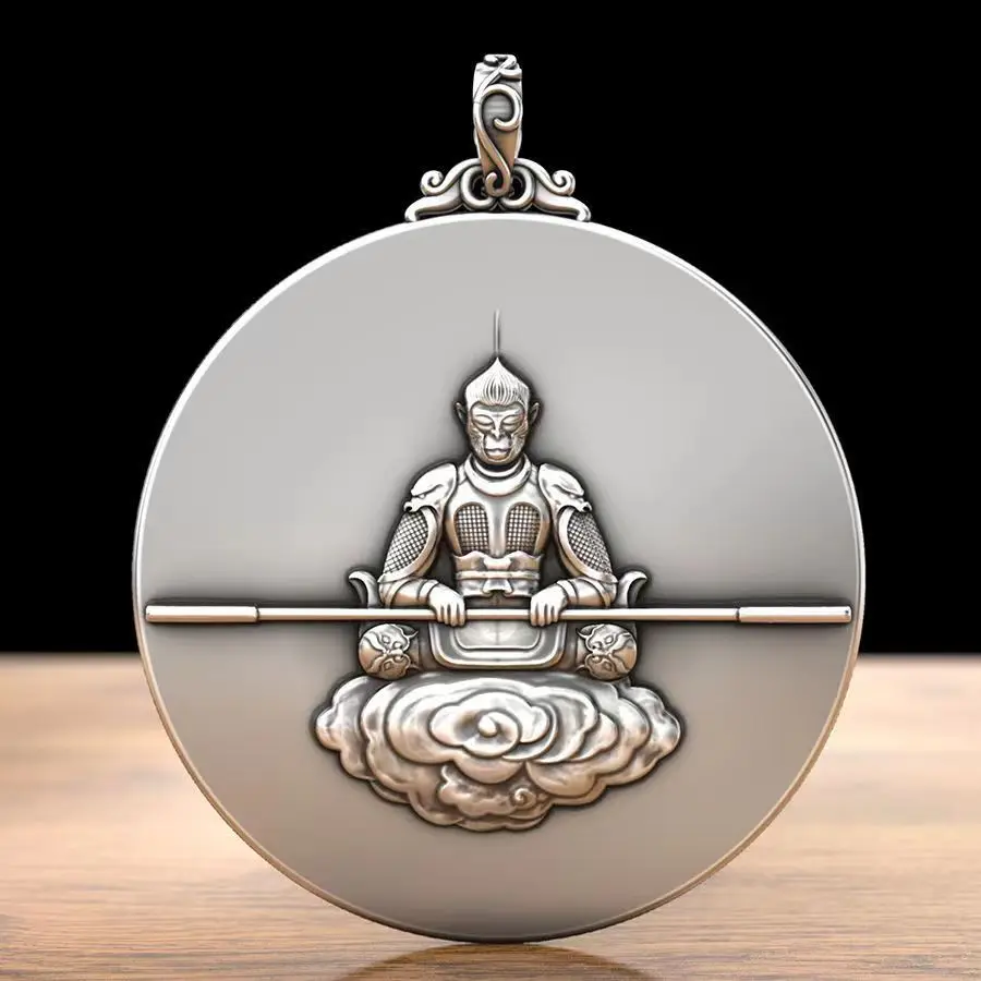 

Кулон QN Wukong, подвеска в виде обезьяны, короля, обезьяны, властителя, борьба против Будды и обезьяны, Мужская подвеска, ожерелье, мужские аксес...