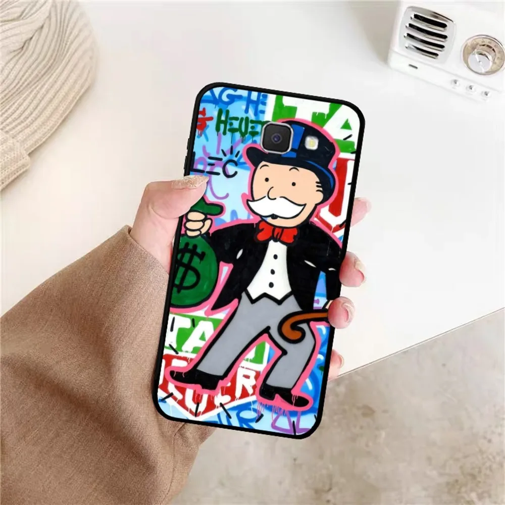 Trend Cartoon Dollar Alec Monopoly Phone Case For Samsung J 7 Plus 7core J7 Neo J6 Prime J4 Mobile Cover