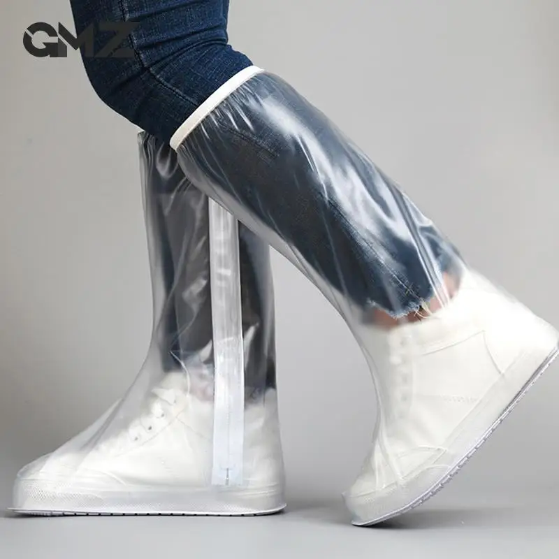 

Thickened Rainproof Shoe Cover Men's And Women's High Tube Shoe Cover With Pressed Edge Sole Wear Resistant And High Quality