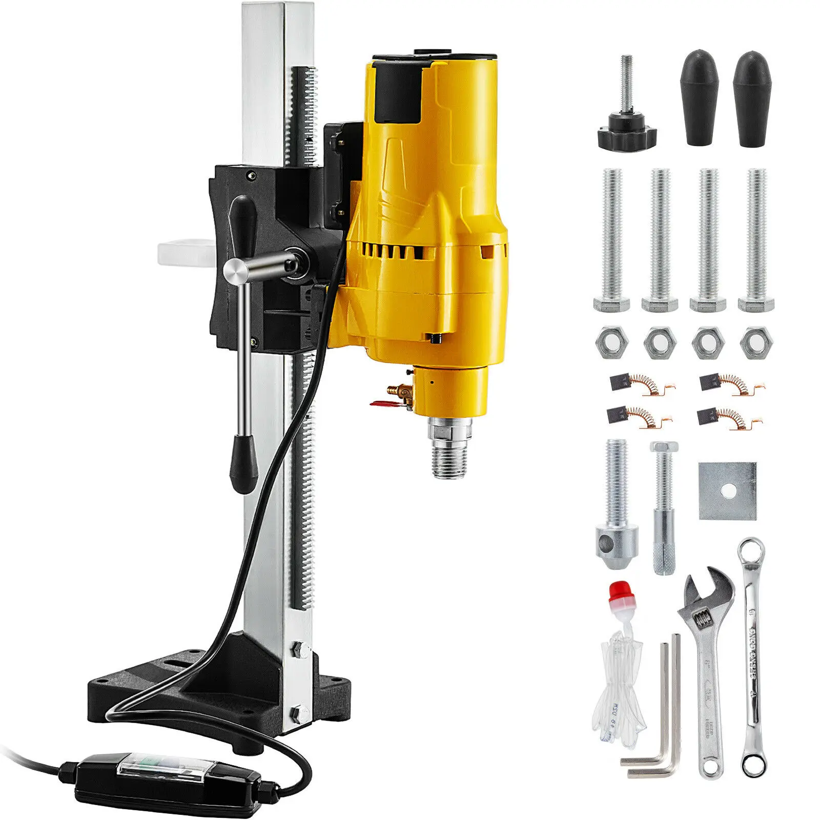 

VEVOR 8 Inch Diamond Core Drill 205mm Concrete Wet Drilling Machine with Stand Press 3980W Punching Rock Holes Detection