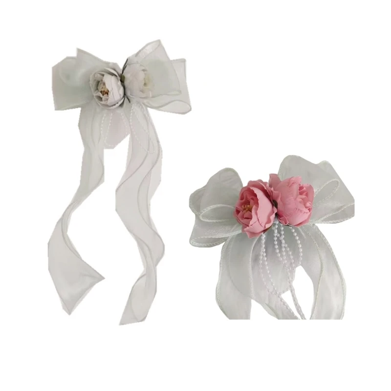 

Girls Hair Clip Lovely Barrettes with Bowknot Flower Shape Summer Hair Clip Cute Design Hair Holder for Camping Travel DropShip