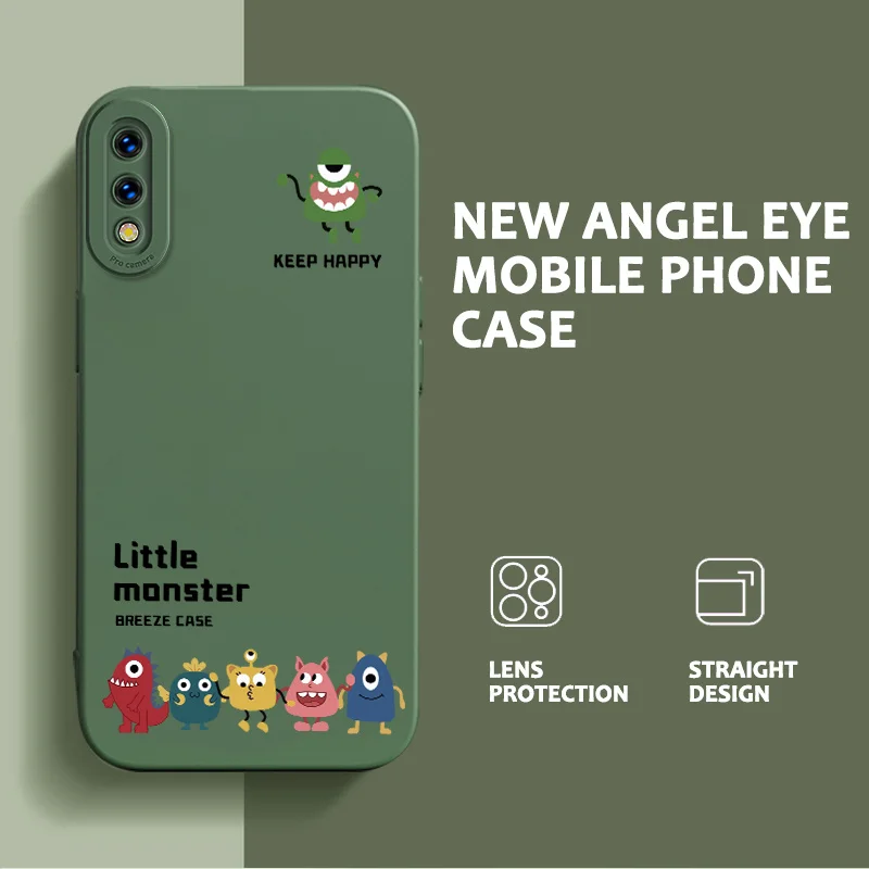 

Angel Eyes Case for vivo V11 V11 Pro V11i V15 S1 Pro China V17 V19 Z3 Z3i X21s Little Monster Phone Case Simple and lovely