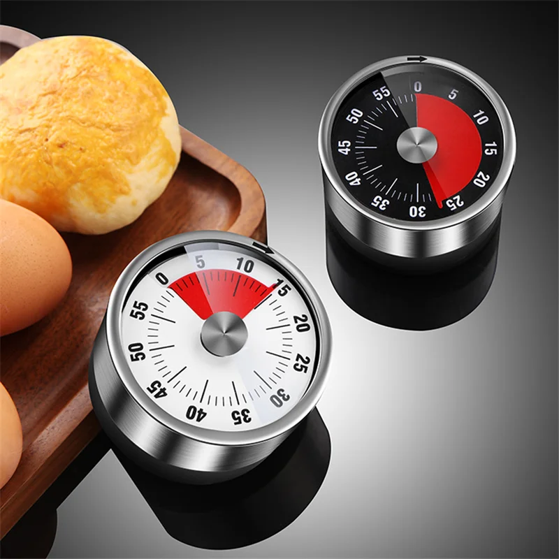 

Kitchen Timer Magnet Adsorption Mechanical Alarm Clock Cooking Study Egg Reminder Countdown Timer Kitchen Gadget Accesories New