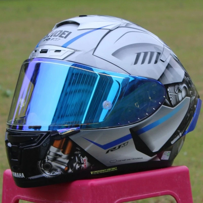 

Шлем мотоциклетный SHOEI X14, шлем гоночный на все лицо, желтого цвета, X-четырнадцать, R1, 60-е юбилейное издание