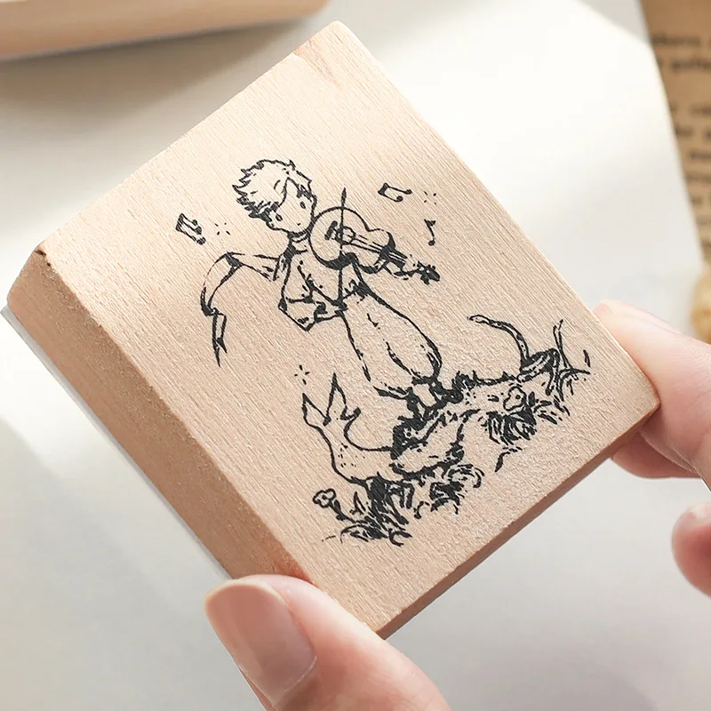 

Little Prince Planet Wooden Stamp DIY Paper Sticker Supplies Journal Diary Decoration Supplies