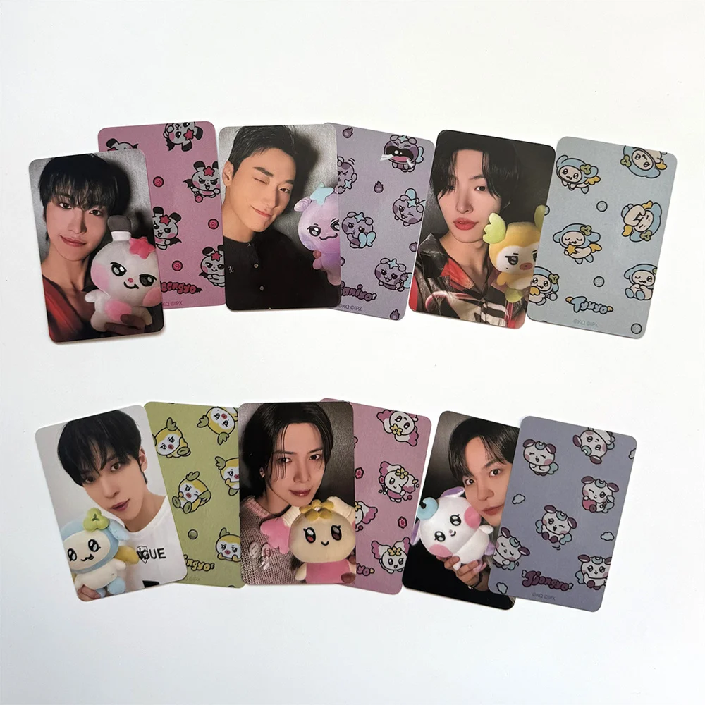 Фото Набор из 8 фотокарточек ATEEZ MIGHTEEZ POP-UO Store Lomo Cards: Хонджун, Юнхо, Сонхва, Ёсан, Минги, Сан. HD-фотокарточки для фанатов, памятные. №2