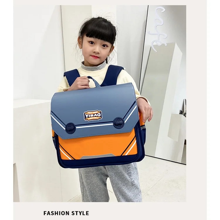 Children School Pupils Simple British Style Horizontal Backpacks New Girls Boys Students High-capacity Schoolbags for Grade 1-6