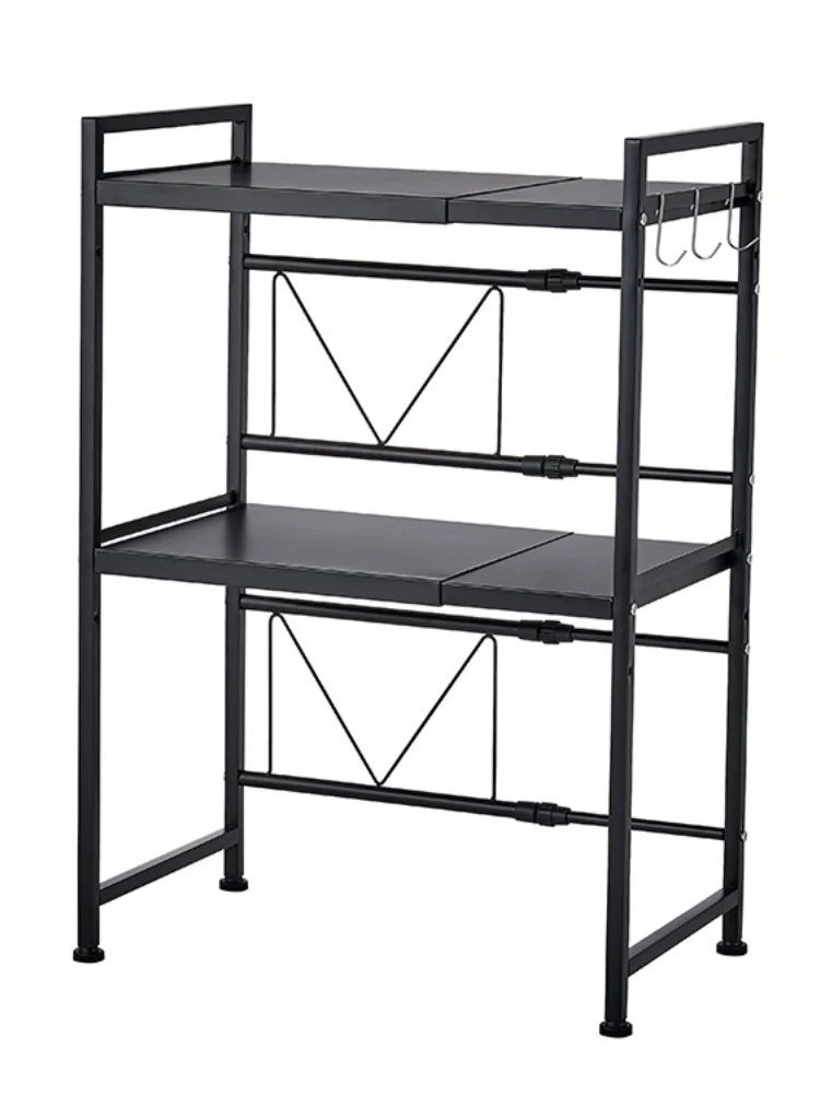 

Kitchen Microwave Oven Rack Storage Shelf Organizer Holder Movable Cabinet Dish Shelving Home Appliances
