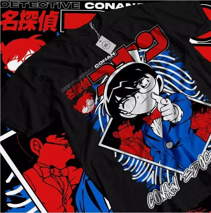Футболка Детектив Конан Рубашка Эдогава Шиничи Вермоут Джин для девочек Все