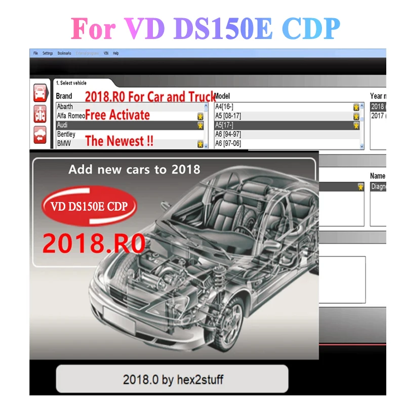 Новейший 2020 23 с активатором генератора ключей на CD/диске/DVD 2018.R0 2017.R3 VD DS150E CDP Pro/wow Cdp