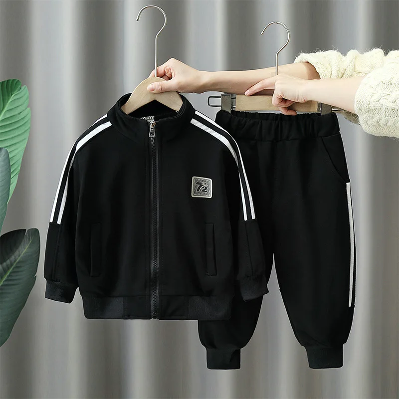 Детский спортивный костюм из двух предметов повседневная куртка на молнии и