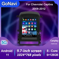 gonavi 9 7 inch tesla car radio for chevrolet captiva 2008 2012 android 11 multimedia gps navigation stereo carplay dvd player
