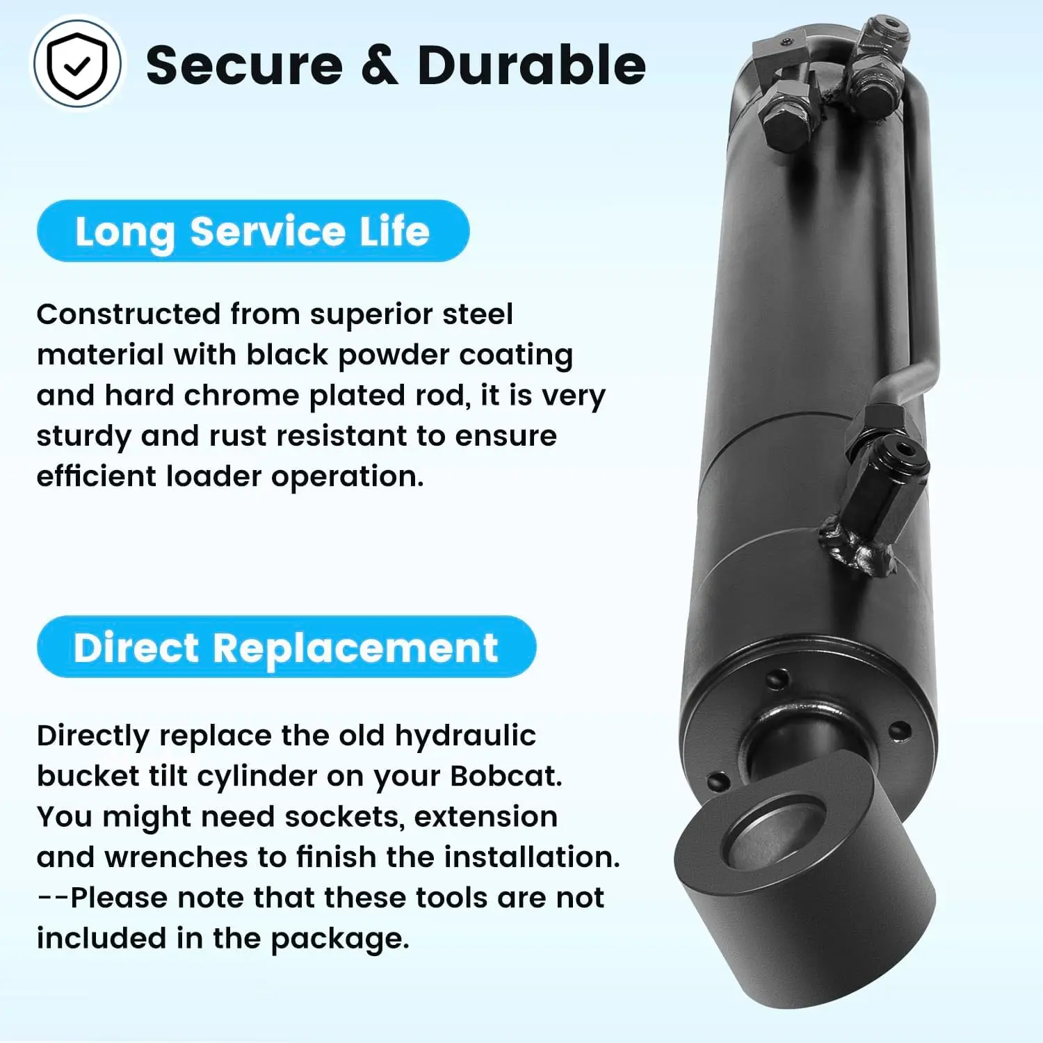 Гидравлический верхний звено Cat 1-1 с блокировочным блоком 18 1/8-26 3/8 дюйма шлангом