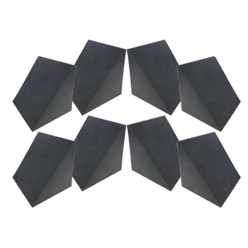 

Quality 8 Pcs Acoustic Panels Studio Soundproof Foam,Sound Treatment Triple-Cornered Corner Bass Trap,Sound Panels Foam Wedges