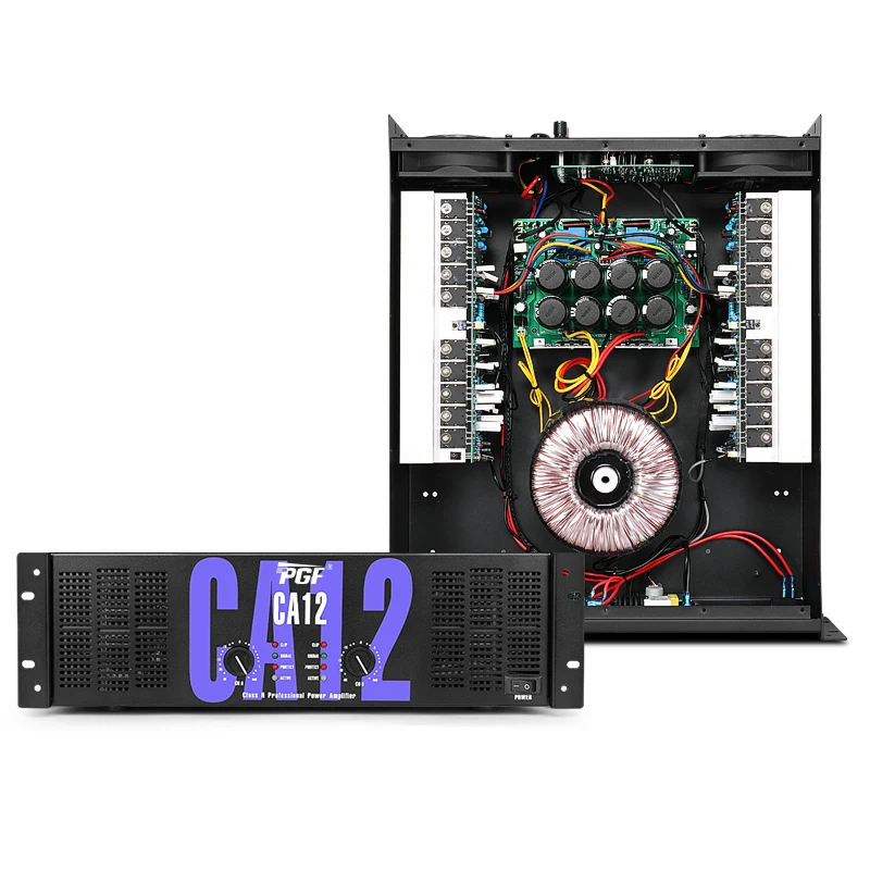 Лидер продаж 3U CA12 двухканальный Профессиональный усилитель мощности OEM