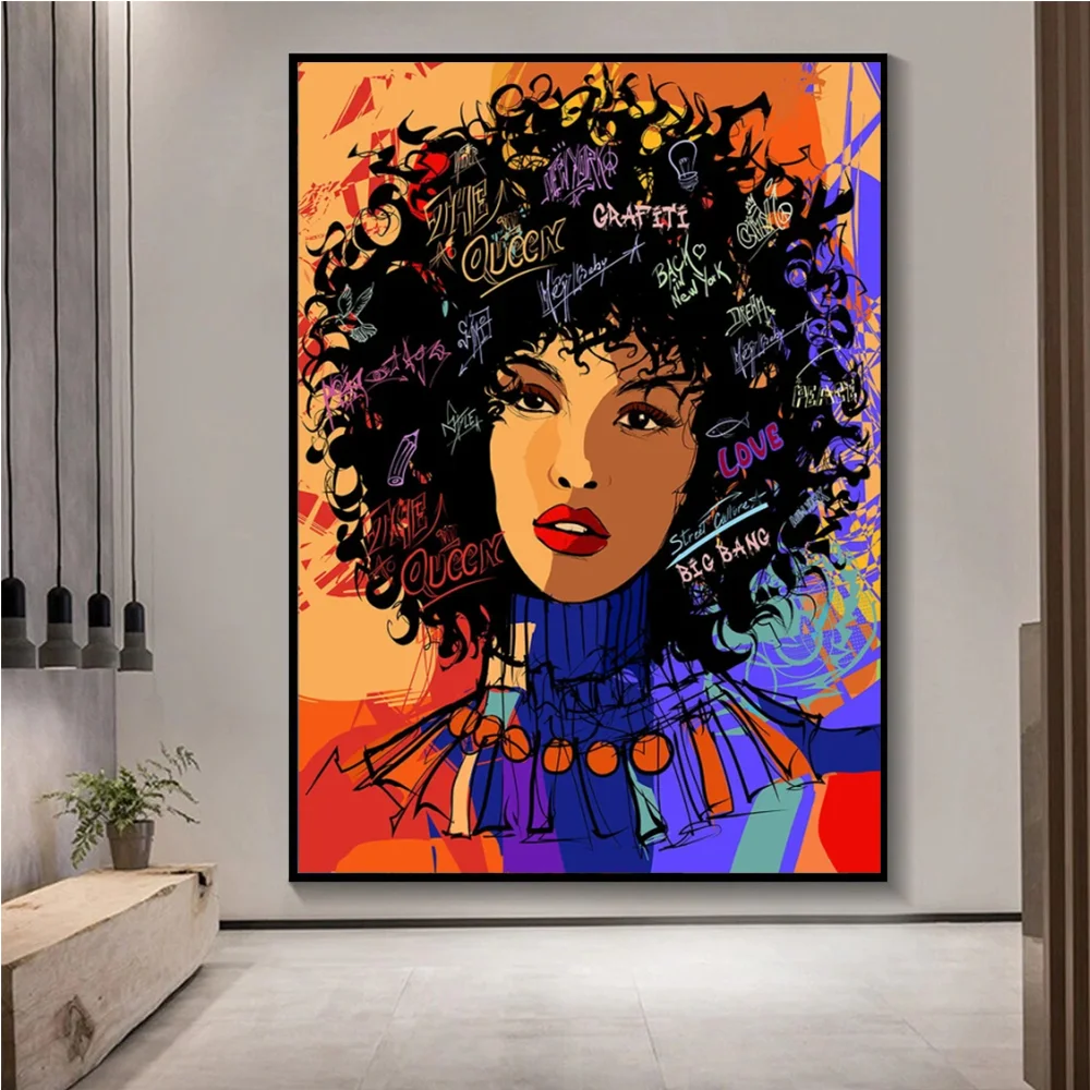 Картина на холсте для африканских женщин постер с изображением сексуальной