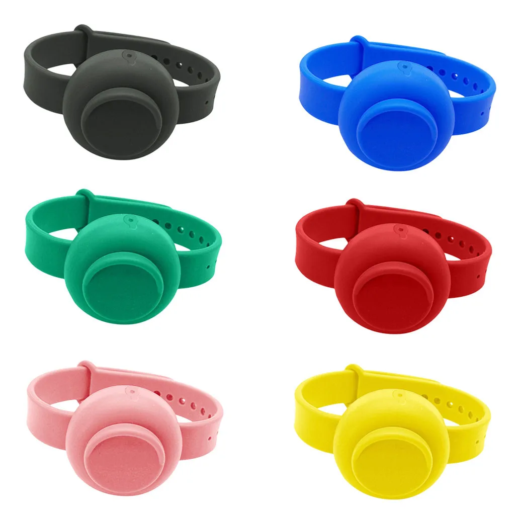 

6PC Adult Kid Liquid Wristband Hand Dispenser Handwash Gel With Whole Sport Headbands for Men Thin Sport Dog Horn Holster