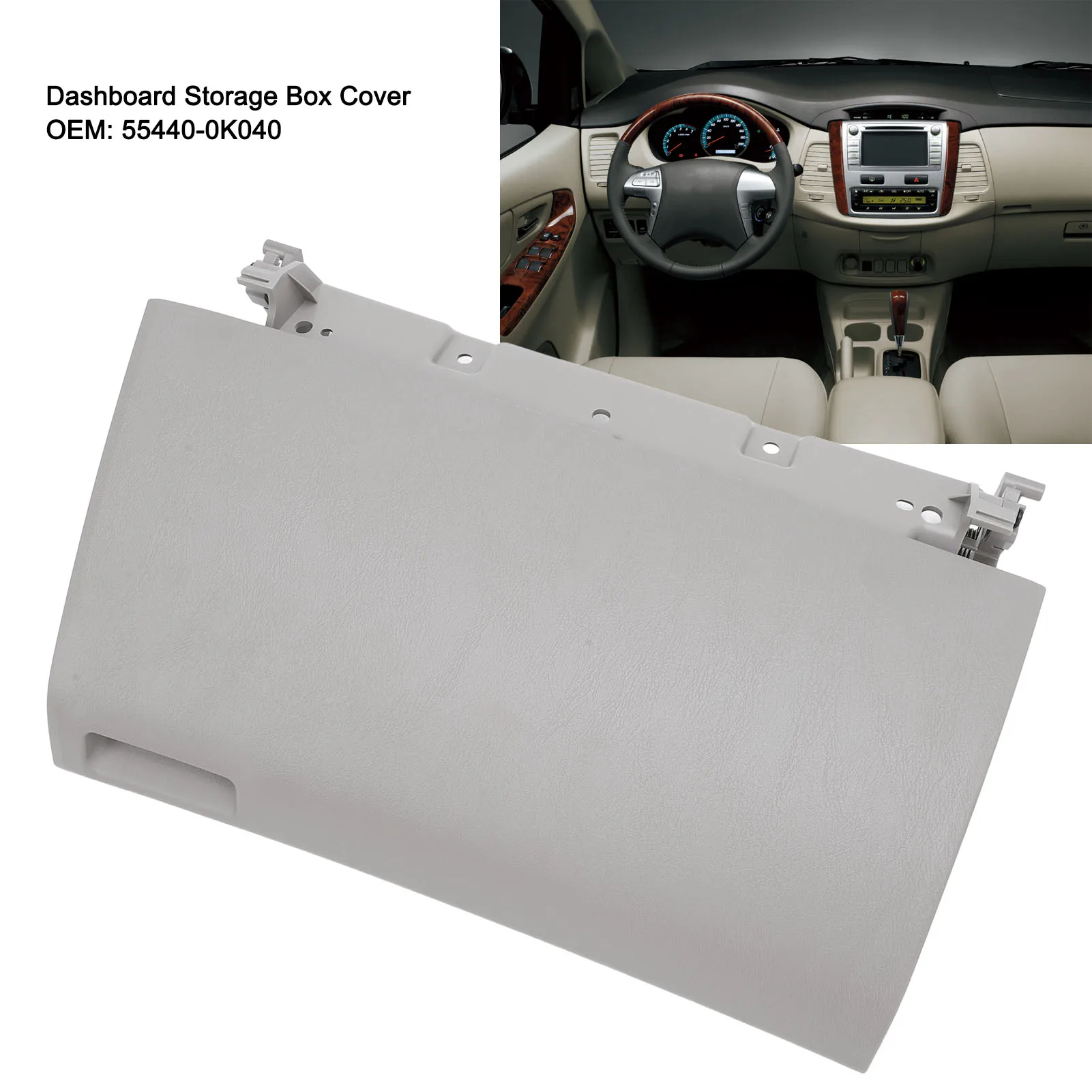 Крышка панели ящика для хранения приборной 55440‐0K040 Innova 2004‐2016 гг. с левым рулем