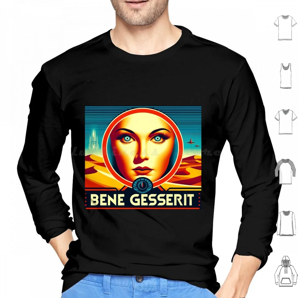 Фото Bene Gesserit Толстовки с длинным рукавом Bene Gesserit Atreides Научная фантастика Книги Фильмы Дюны пустыни №1