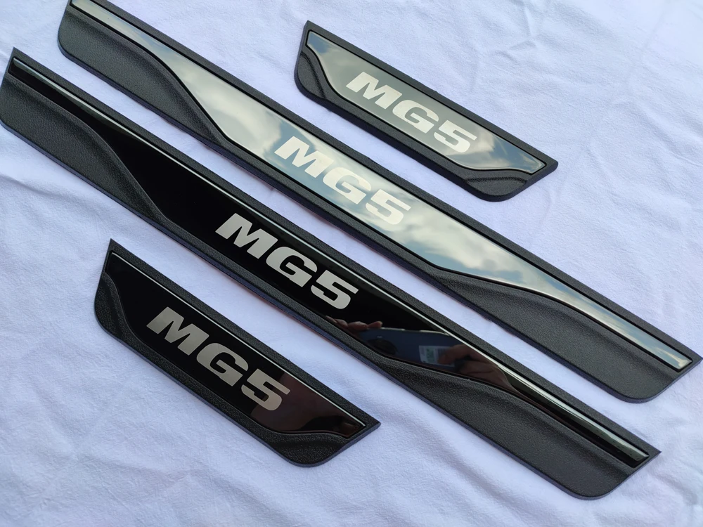 

For MG 5 Auto Accessories Door Sill Protector Scuff Plate Car Threshold Sticker Pedal Trim 2017 2021 2022 2012 2015 2016 2019