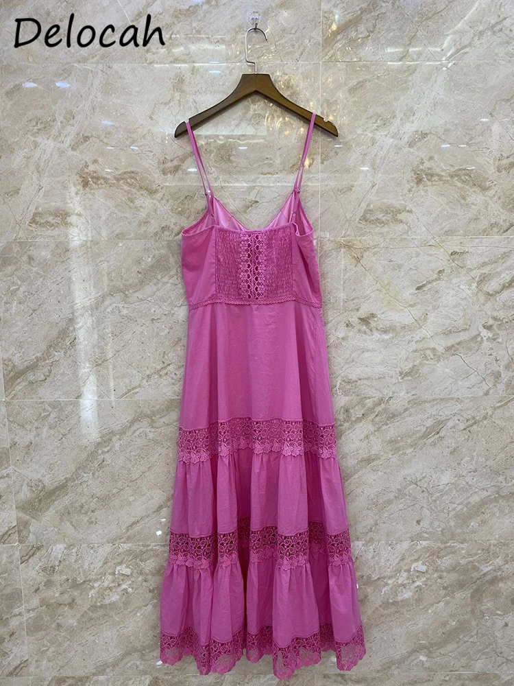 Delocah/высококачественное летнее женское модное дизайнерское белое платье