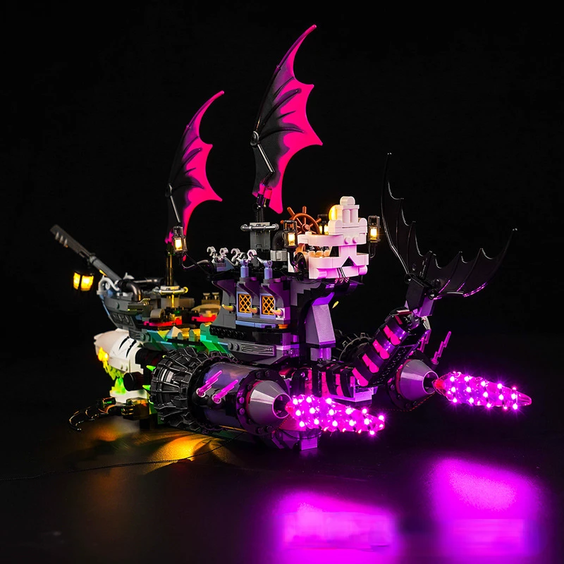 Лампа без строительных блоков освещение для корабля Кошмар акула 71469 игрушки