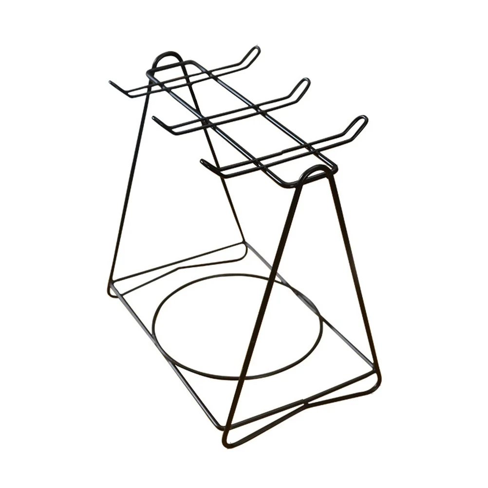 

Stand Cup Holder Mug Rack Coffee Plate Tea Mugs Iron Organizer Storage Holding Drainer Counterholders Hanging Countertopsaucer