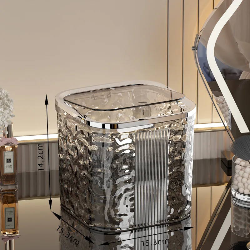 

Настольный мусорник пластиковый прозрачный