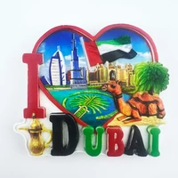 dubai travelling fridge magnets burj al arab hotel burj khalifa tourism souvenirs fridge stickers home decor wedding gifts