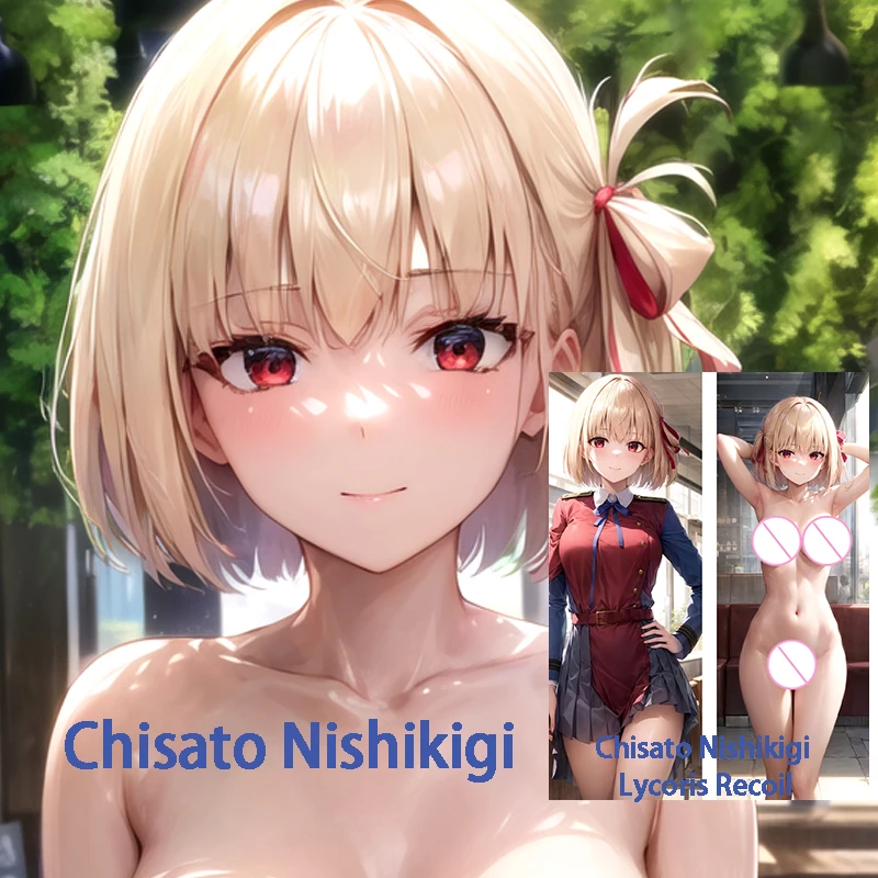 Dakimakura Chisato Nishikigi Lycoris Recoil двусторонняя аниме наволочка для объятий в натуральную