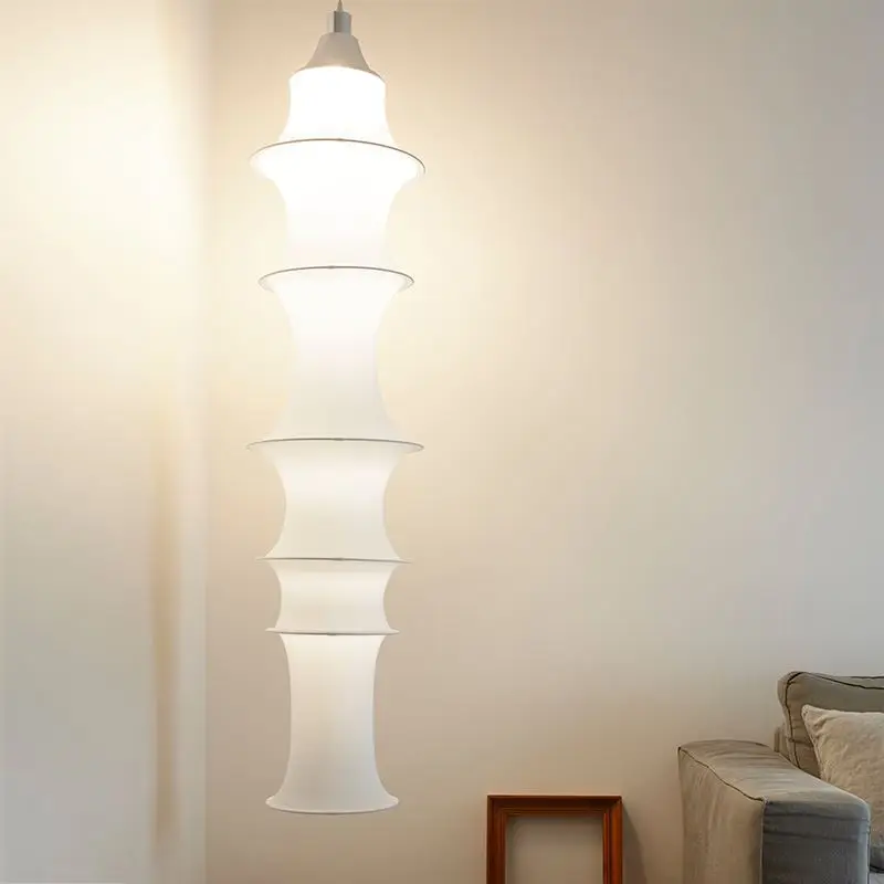 Falkland Подвесной светильник Дизайн Белый японский Декоративный шелковый