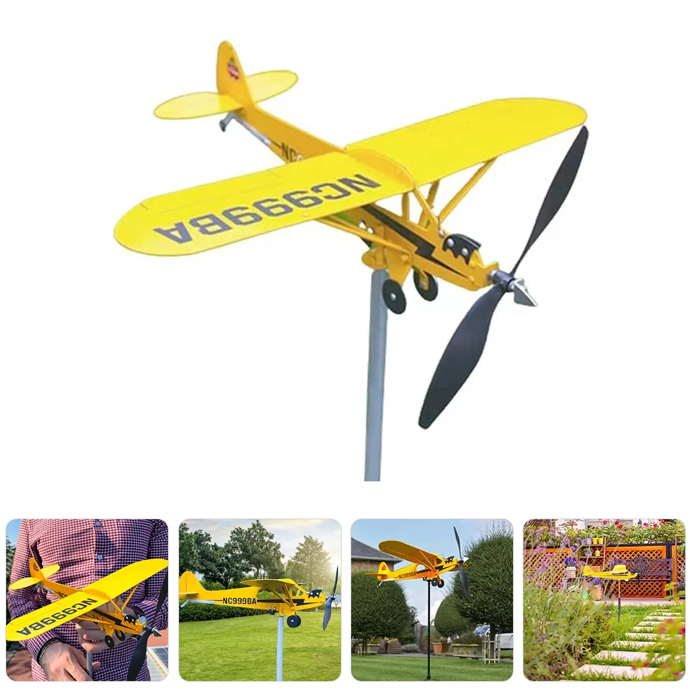 

Weather Vane Decoration Metal Direction Wind Indicator Patio Signs Vanes Yard Sheds Airplane Spinner