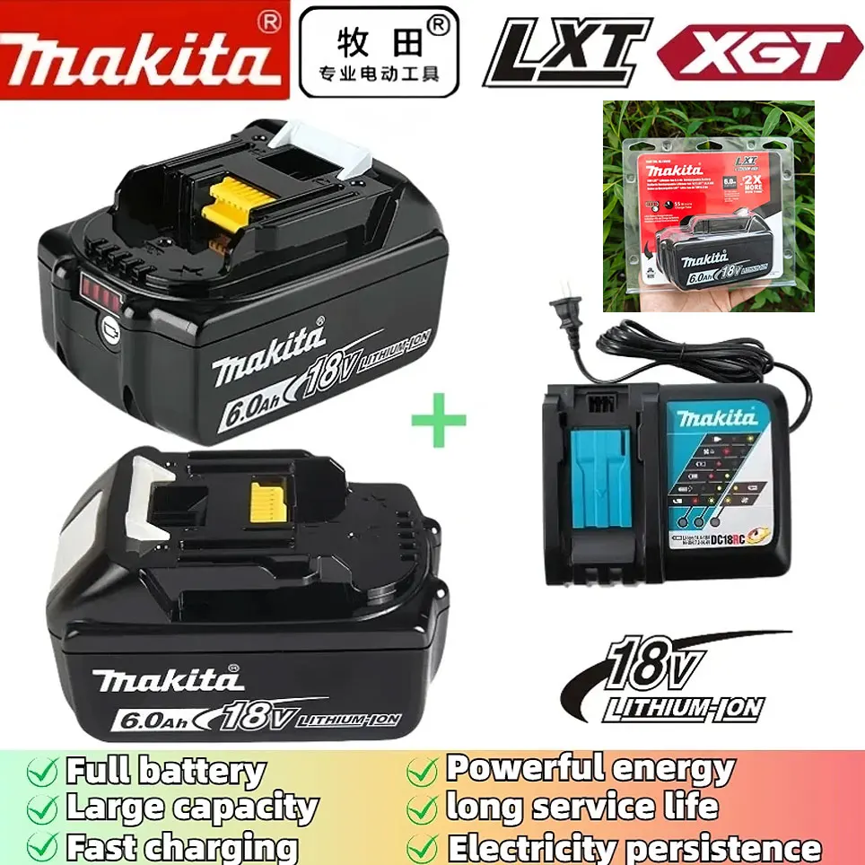 Литий-ионный аккумулятор Makita 18V 6.0Ah 5.0Ah